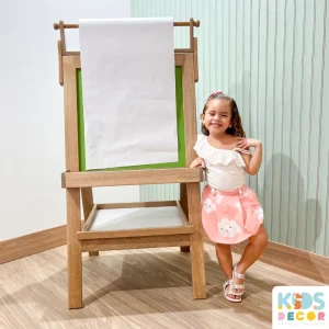 Caballete de Dibujo y Pintura para Niños con Pizarra