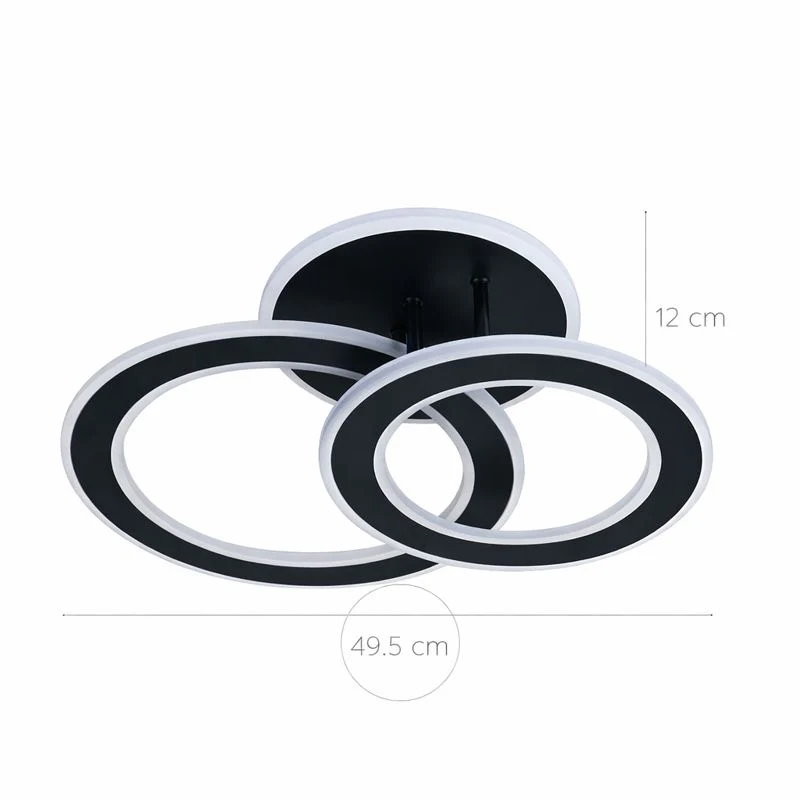 Lámpara de Techo LED 2 Aros DISCO - FL642-2C - Imagen 4