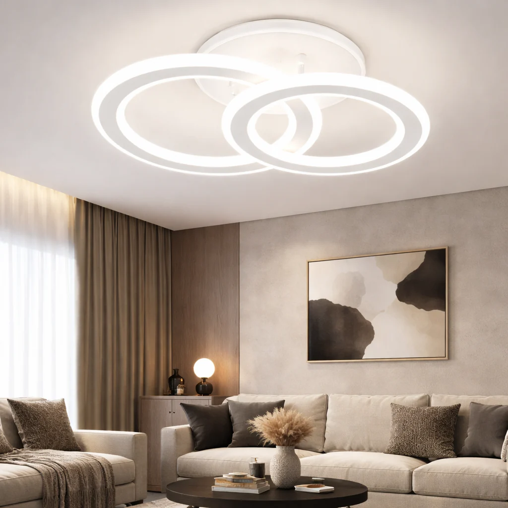Lámpara de Techo LED 2 Aros DISCO - FL642-2C - Imagen 9