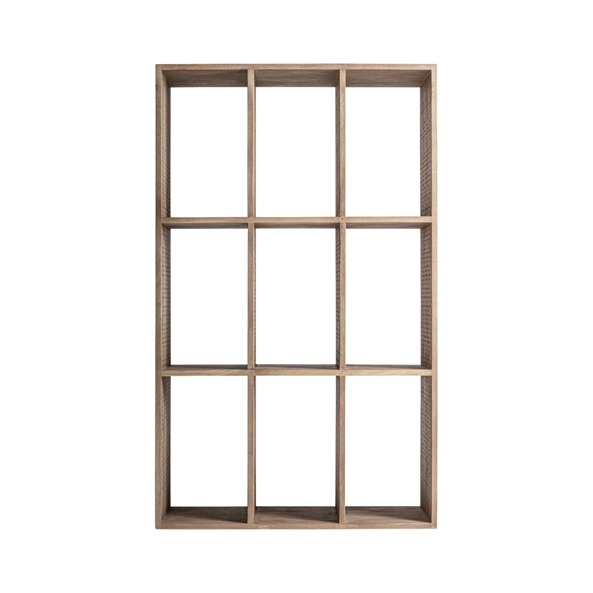 Librería Jacquard en madera de mango marrón claro – Estilo Contemporáneo - Imagen 6